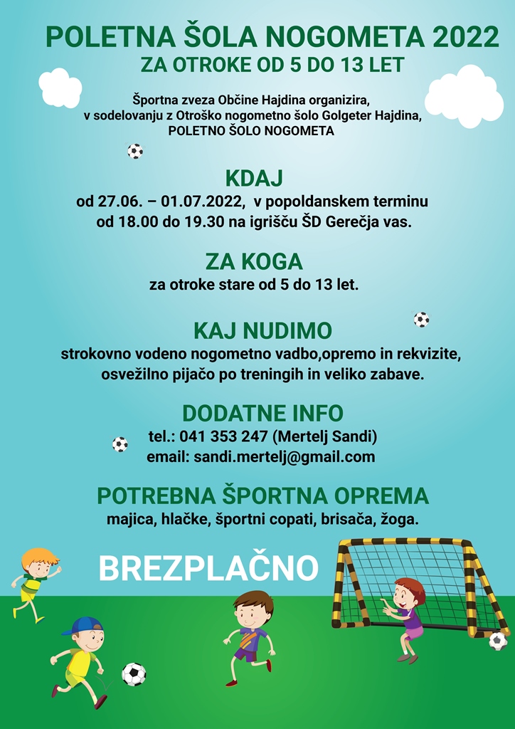 Poletna sola nogometa 2022